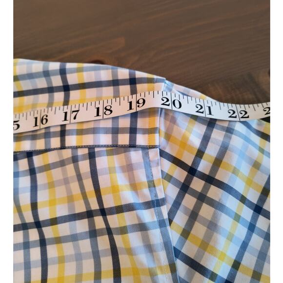 Lands End Button Down Shirt Men's L/T 16-16.5 Traditional Fit Check Long Sleeve - Picture 11 of 15